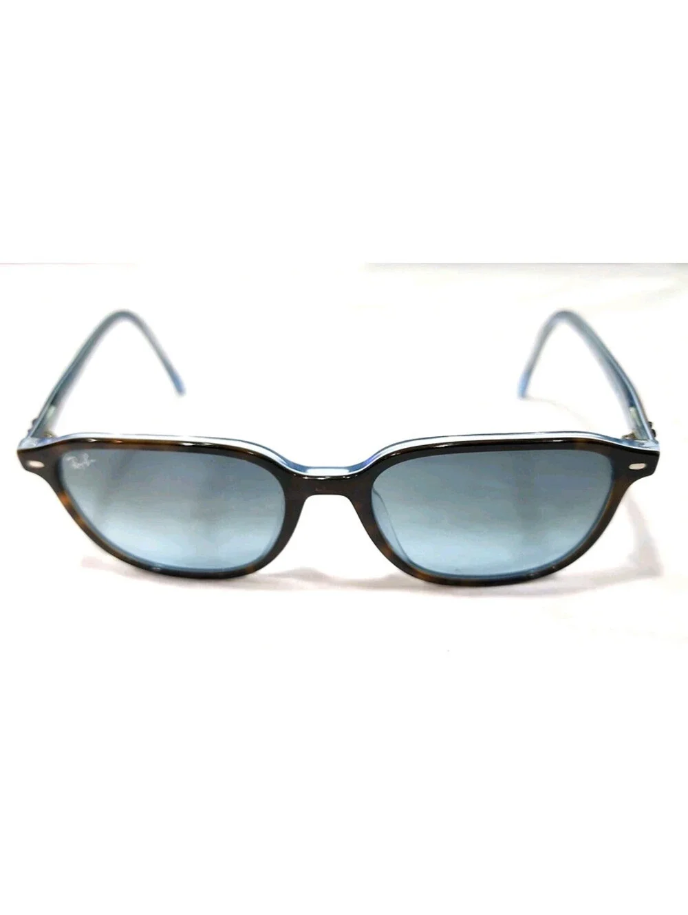 Ray Ban RB2193 1316/3M Lg Sz Tortoise Blue Square Sunglasses 53-18 145 Read
